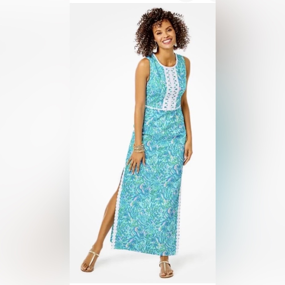 Lilly Pulitzer Ashler Shift Maxi Size 0 - Picture 7 of 7